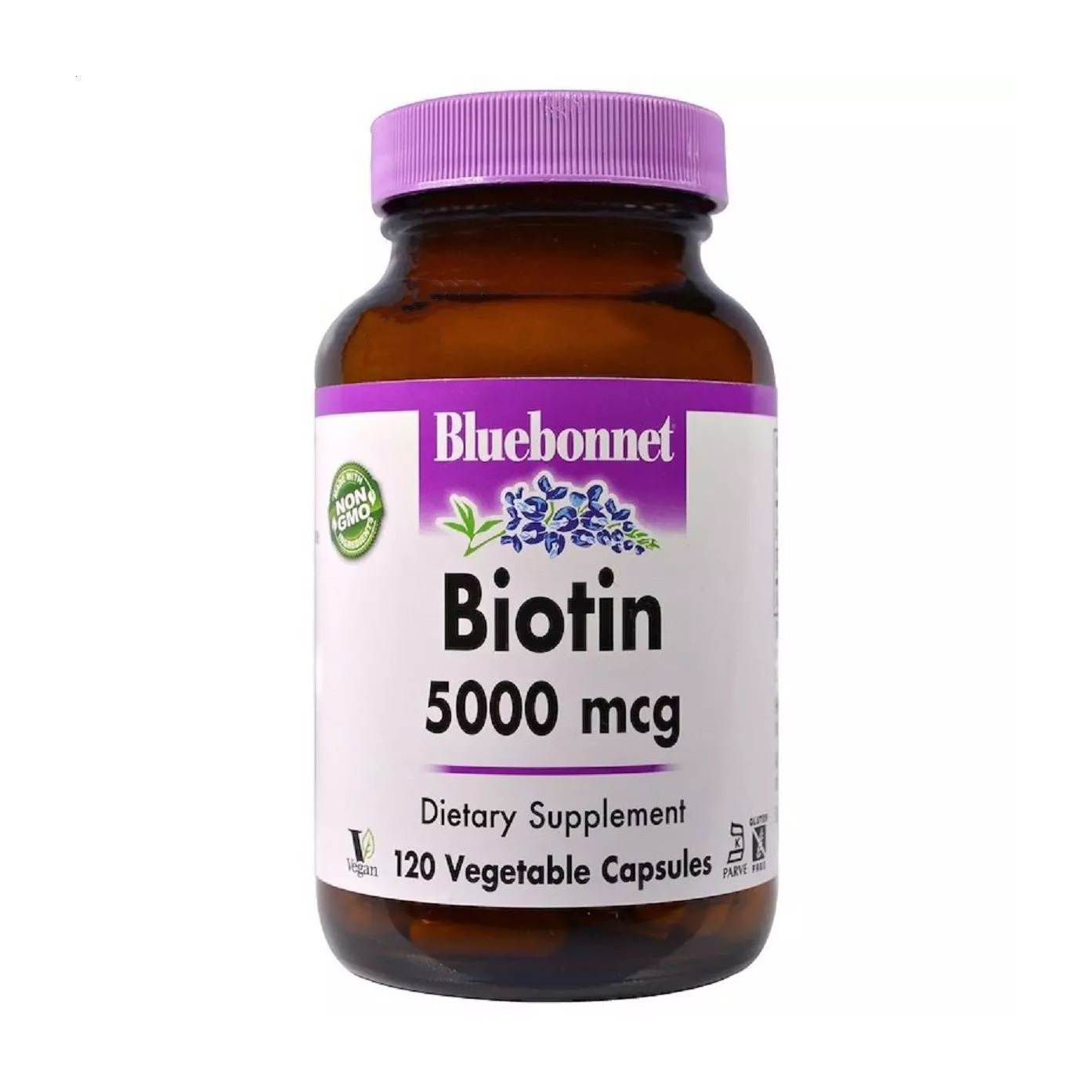 Біотин Bluebonnet Nutrition Biotin 5000 мкг, 120 капсул